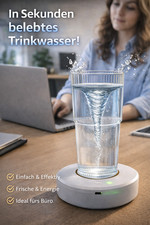 Hexagonales Wasser Verwirbeler  HEXAGON 2.1 + Glas   n. Schaumberger u. Emoto.
