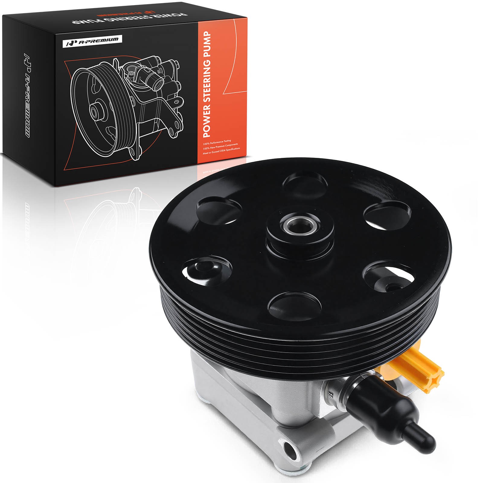 A-Premium Power Steering Pump with Pulley for Maserati Ghibli Quattroporte 14-17