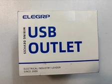 ELEGRP 21W USB Wall Outlet with Type A and Type C USB Ports (6 Pack) NEW