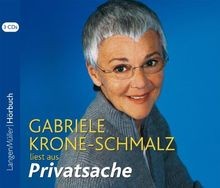 Privatsache (CD) von Gabriele Krone-Schmalz | Buch | Zustand gut