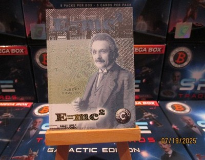 CARDSMITHS CURRENCY CARD GALATIC SPACE SERIES 2025 E=MC2 ALBERT EINSTEIN