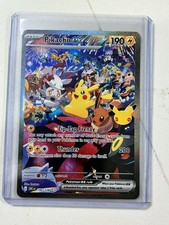Pikachu EX SIR 150/128 Pokemon Trading Card 30° Celebrazione Near Mint