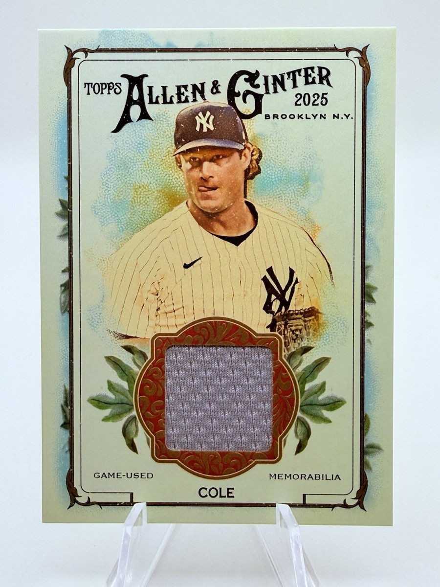 2025 Allen & Ginter Gerrit Cole Game Used Jersey #ARG-GC Yankees