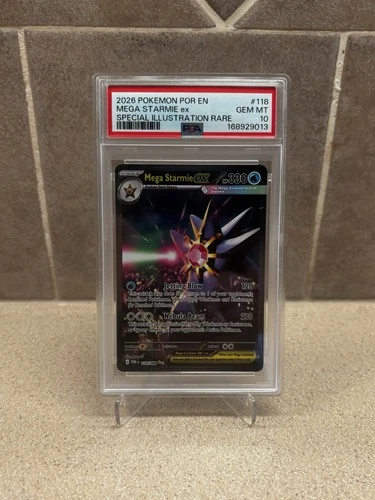Mega Starmie ex 118/088 Me03: Perfect Order Holo PSA 10
