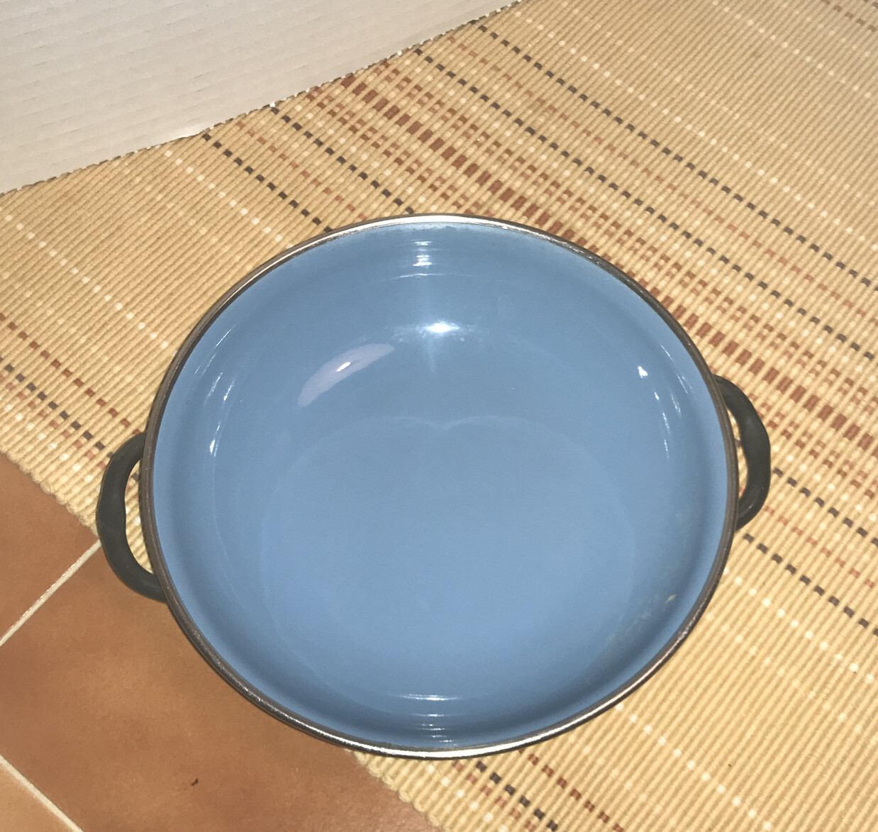 Vtg Emo Celje Enamelware Saute Pans Yugoslavia Yellow Blue Very Nice eBay