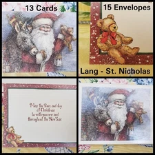 LANG Christmas Cards - Sherri Baldwin  Partial Box of 13 Cards/15 Envelopes NEW 
