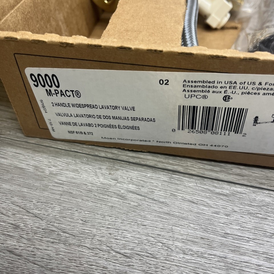 Moen 9000 MPACT Widespread Faucet RoughIn Valve Drain Assembly, 1/2