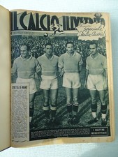 IL CALCIO E IL CICLISMO ILLUSTRATO-47 FASCICOLI RILEGATI ANNI 1946-47-48-49-50