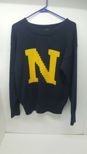 Vintage Naval Academy Sweater Wool Yellow N Collegiate Traditions Size M | eBay