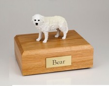 Great Pyrenees Pet Funeral Cremation Urn Available in 3 Diff Colors  4 Sizes