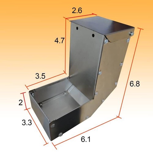 Outdoor Stainless Steel Feeder Small Animal Pets Squirrel Bird Hedgehog kangaroo - Picture 7 of 11
