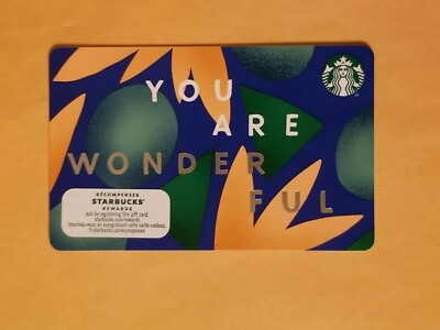 2019 Starbucks Gift Card 'You Are Wonderful' Reloadable Empty RARE | eBay 2019 Starbucks Gift Card 'You Are Wonderful' Reloadable Empty RARE | eBay