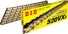 D.I.D. 520VX3G120FB Pro Street chain 520 pitch 120 links / gold 520VX3