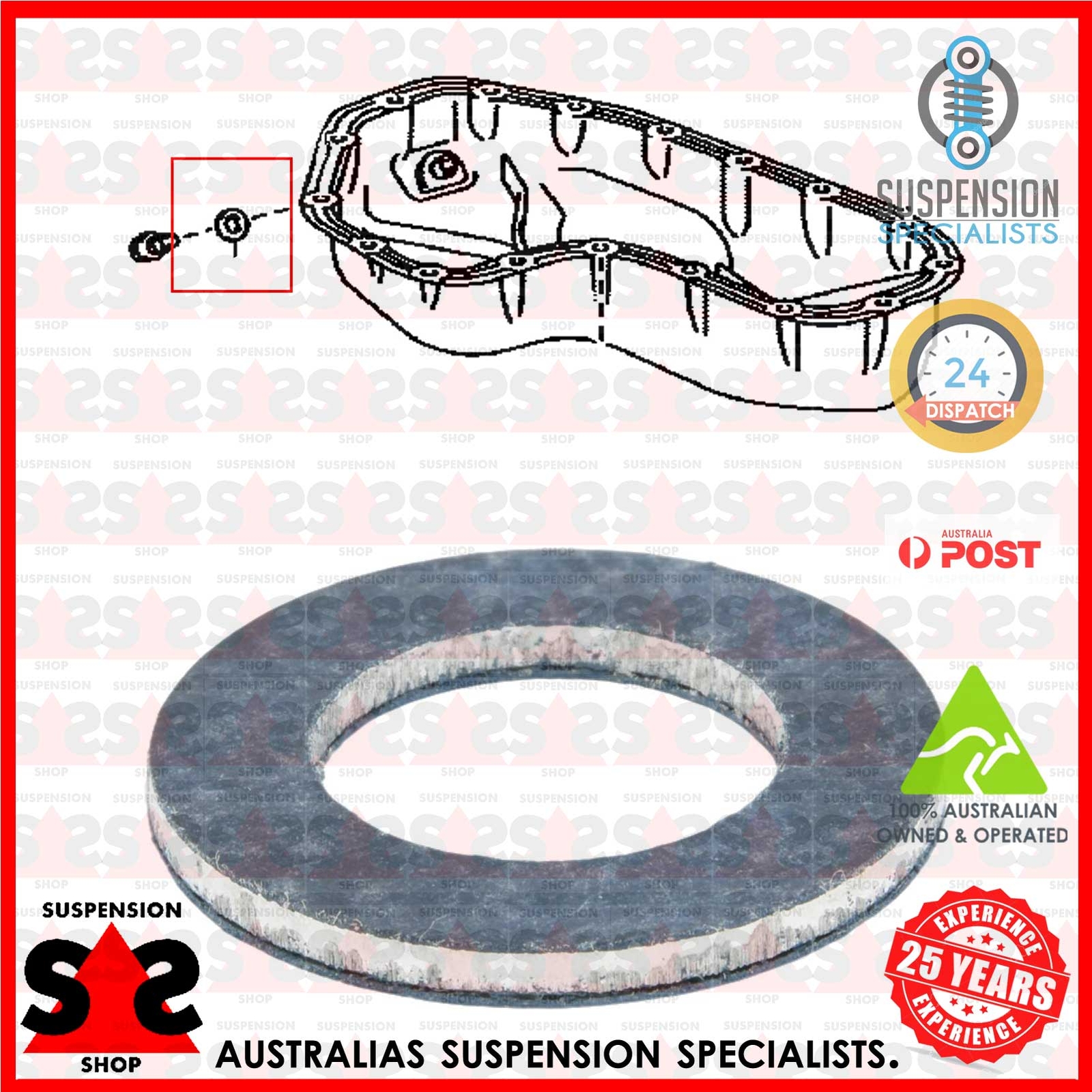 Seal Ring, Oil Drain Plug Suit TOYOTA Rav 4 Iv (_A4_) 2.0 (ZSA42) RAV 4