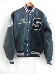 nylon letterman jacket