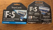Force F:5 Men's 5 Blade Razor Cartridges 4 Pack NEW NIB