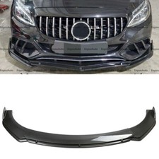 For Mercedes-benz Amg35 Amg45 Gt Front Bumper Lip Spoiler Splitter Carbon Fiber
