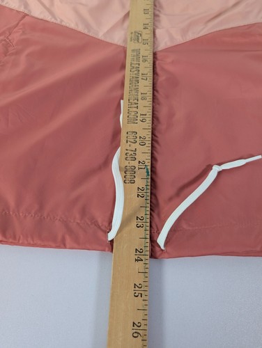 Columbia Jacket Women Medium Colorblock Pink Windbreaker Hooded Full Zip Pockets - Picture 11 of 12