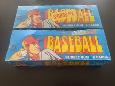 1972 O-Pee-Chee Baseball Empty Display Boxes (Series 1 & 2)