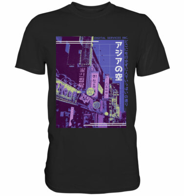 Asian Street Vaporwave | T-Shirt Aesthetic Japan Tokio Anime Meme Kyoto Geschenk