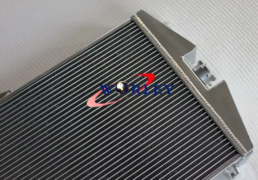 Radiador manual de aluminio núcleo 62 mm Fit Jaguar XK140 3,4 L L6 1955 1956 1957 Foto 4 de 4