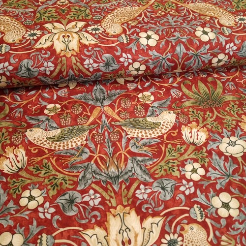 Strawberry Thief William Morris Autumn Cotton Fabric 110cm wide Per Half Metre - Picture 29 of 119