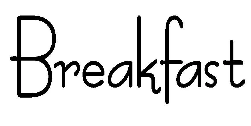 Cafe word Breakfast Vinyl wall art Decal Window Sticker | eBay