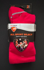 Sof Sole Youth All Sport Select Team Socks, Red, Size Y10-4.5