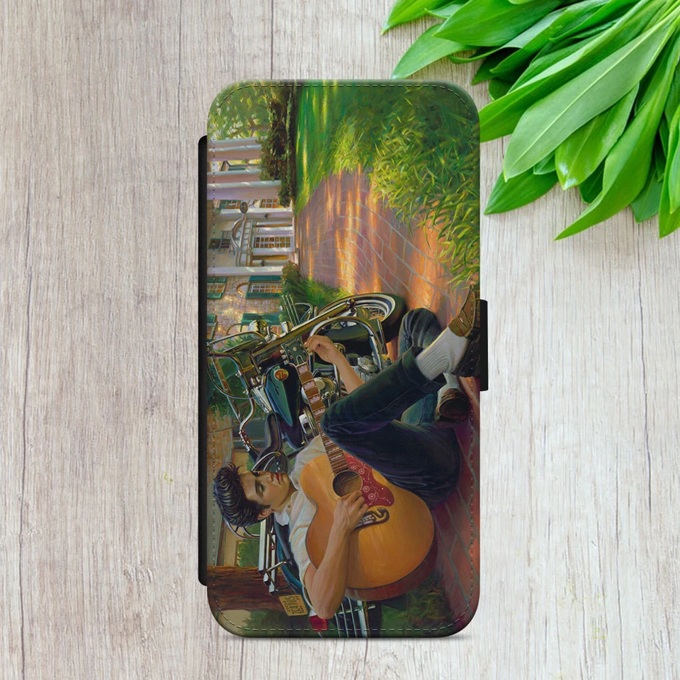 ELVIS PRESLEY FLIP FOR IPHONE SAMSUNG HUAWEI ART GIFT WALLET PHONE CASE COVER - Image 2 of 4