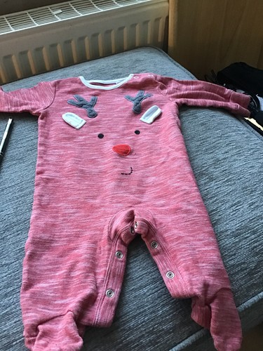 Next Baby Boy Reindeer All In One 3/6