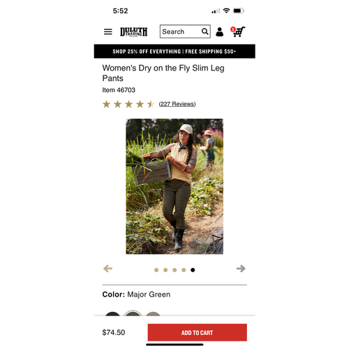 Duluth Trading co Women’s Dry On The Fly Slim Leg Pants - Bild 12 von 12