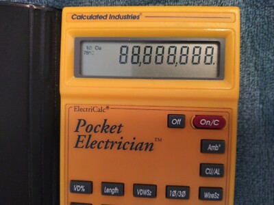 CALCULATED INDUSTRIES ELECTRI CSLC POCKRT ELECTRICIAN 3340 | eBay