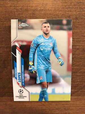 Anthony Lopes 2020 Topps Chrome Soccer UEFA Champions #80 Olympique Lyonnais
