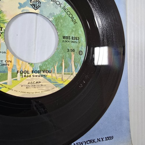 ROD STEWART TONIGHT'S THE NIGHT/FOOL FOR YOU WBS-8262 45 RECORD - Picture 4 of 4