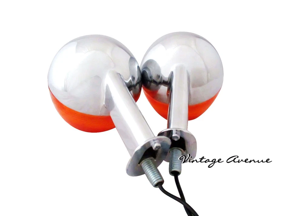 YAMAHA CROMO METAL INTERMITENTE LUZ INDICADOR LUZ PAR 6V/12V (TW39) Foto 3 de 4