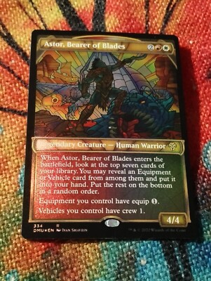 TEXTURED FOIL Astor, Bearer of Blades SHOWCASE DMU NM Magic: The Gathering MTG