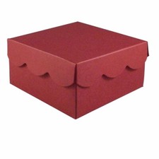 Scallop Lid Jewellery Favour Box - Choose From 20 Colours - Qty's From 1-100