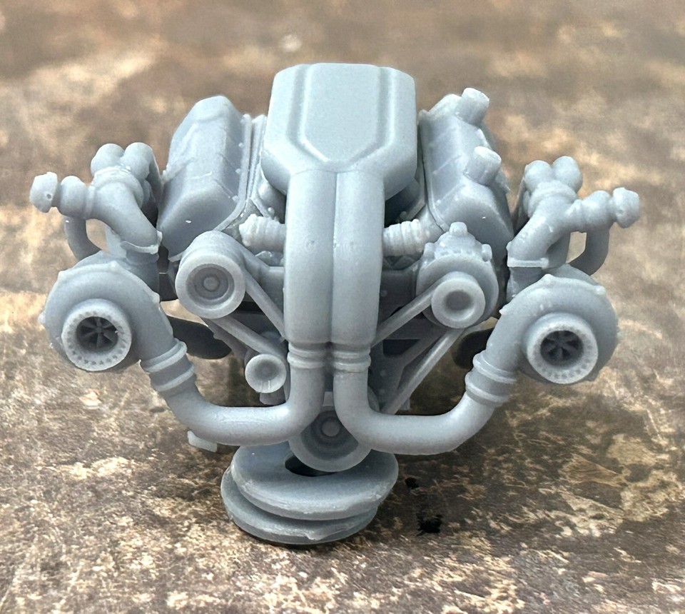Resin “Turbo Trans Am” Big Block Engine for scale model cars, 1/24 1/25 ...