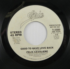 Felix Cavaliere – Good To Have Love Back ~ 1979 Epic 45 Promo Single