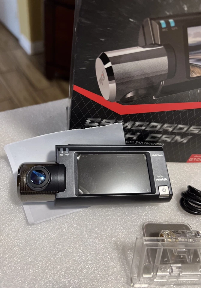 ANYTEK G100 Dash Cam 2.45” Built-IN WIFI 160 Degree Wide Angle 1080P DVR-Black - Image 4 of 4