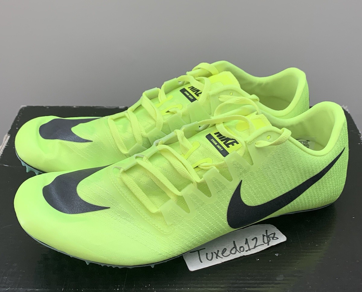 Nike Zoom Ja Fly 3 Track Spikes Volt Mint DR9956-700 Men\'s Size 7. Nike Zoom Ja Fly 3 Volt Neon Sprint Track Spike Cleats  main image 4