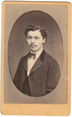 CDV Photo of Nice Looking Young Man 1875  Oldenburg, Germany - Named & Dated