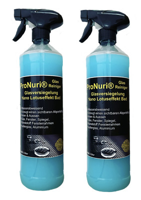 2x 1 L PN Glasreiniger Glasversiegelung Nano Lotuseffekt Nano Spiegel Bad Auto