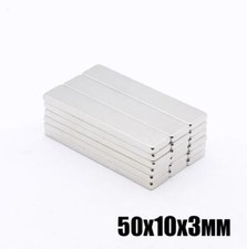 Lots 50mmx10mmx3mm Strong Refrigerator Rare Earth Neodymium Block Magnets N50