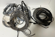 Lot Industrial Sensor Cables & Connectors - Mixed Brands & Lengths - SOLD AS IS