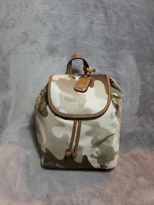 NEW Tommy Hilfiger Julia Nylon Camo Drawstring Small Backpack