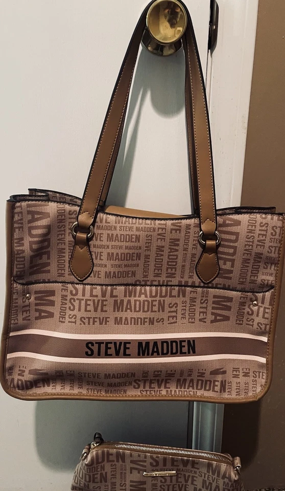 Bolso de Mano STEVE MADDEN Pierce Estampado Completo y Bolsa Extra Cartera Bolso de Hombro Foto 3 de 4