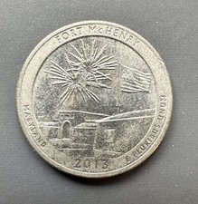 US Washington Quarter Dollar Coin - Special Edition 2013 - Maryland Fort McHenry