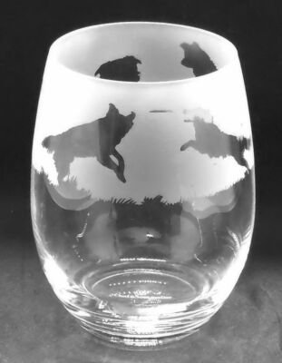 BORDER COLLIE Fries verpackt 36cl Kristall stiellos Wein-/Wasserglas