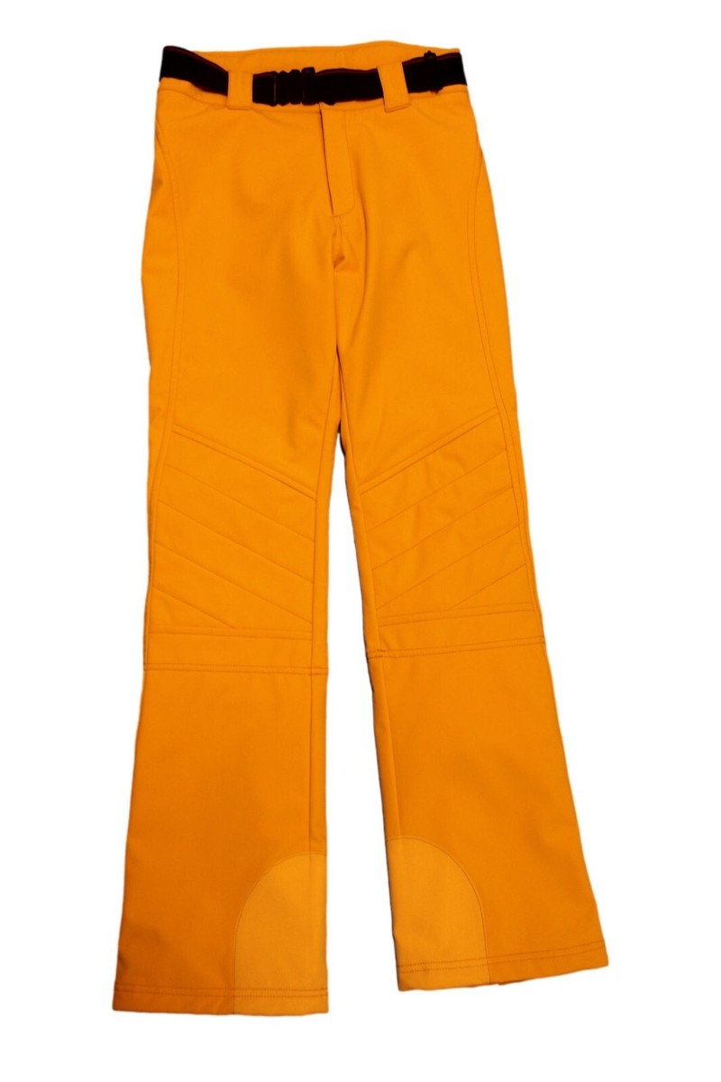Bogner Fire Ice Zula Women's Ski Pants With Belt Orange Black Size 36 S  40 L